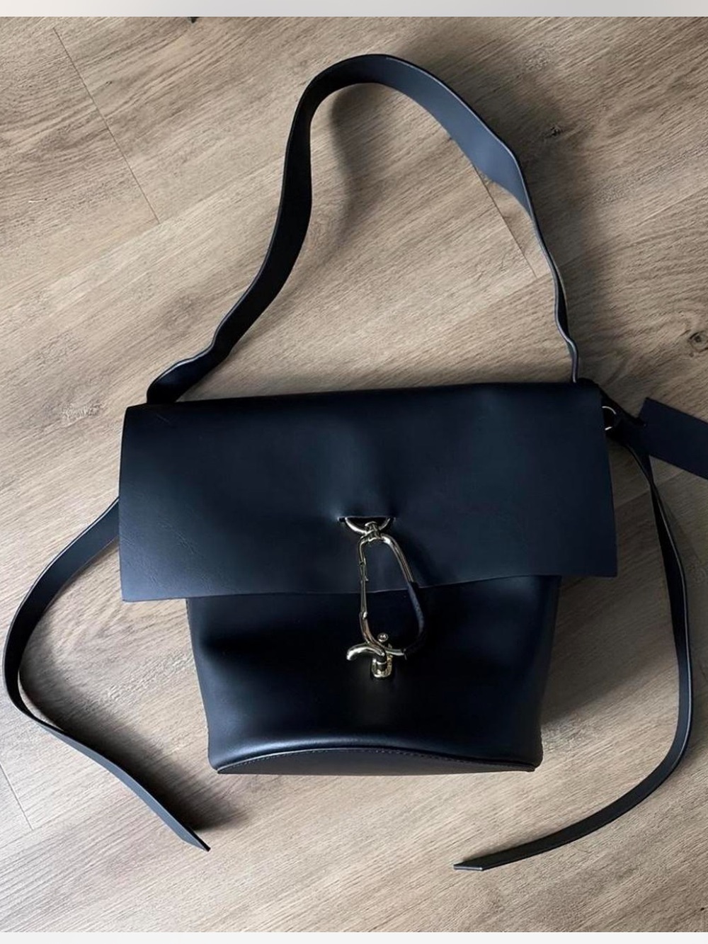 NWT ZAC Zac Posen Black Leather Shoulder/crossbody Bag